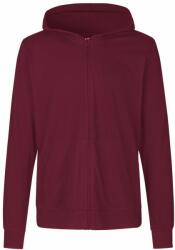 Neutral Könnyű cipzáras pulóver kapucnival organikus Fairtrade biopamutból - Bordeaux | 2XL (NE-O62301-1000211954)