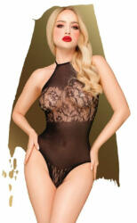 Penthouse Teddy Virágos csipkemintával díszített body - fekete - sexshop - 3 090 Ft
