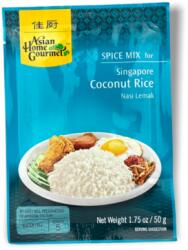 Asian Home Gourmet Szingapúri Kókuszos Rizs Fűszerkeverék, 50gr (Asian Home Gourmet) (8886390204011  21/03/2026 (24db) 14/02/2027 (12db))