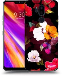 Picasee Husă transparentă din silicon pentru LG G7 ThinQ - Flowers and Berries