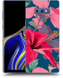 Picasee Husă neagră din silicon pentru Samsung Galaxy Note 9 N960F - Hibiscus
