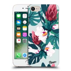 Picasee Átlátszó szilikon tok az alábbi mobiltelefonokra Apple iPhone 7 - Rhododendron