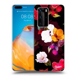 Picasee Husă transparentă din silicon pentru Huawei P40 Pro - Flowers and Berries