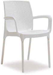 Novussi NOVUSSI-Стол SUNSET RATTAN (R008)БЯЛ D: 57cm/ H: 84cm/ W: 57cm/SH: 45 (0142309)