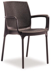 Novussi NOVUSSI-Стол SUNSET RATTAN (R008)КАФЯВ D: 57cm/ H: 84cm/ W: 57cm/SH: 45 (0142327)