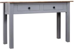 vidaXL Masă consolă, gri, 110x40x72 cm, lemn masiv de pin, gama Panama (282680)