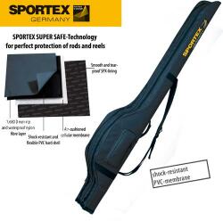 SPORTEX Husa 2 lansete crap Sportex Super Safe Carp IX Grey 218cm (S310218)