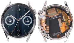 Huawei NBA001LCD101120851 Huawei Watch GT 3 46mm ezüst OEM LCD kijelző érintővel kerettel előlap (dual kábel) (NBA001LCD101120851)