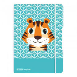 Herlitz my. book flex A5 füzet 40 lapos pontozott belív Cute Animals Tigris (50039821) (50039821)