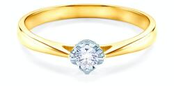 SAVICKI Inel de logodnă SAVICKI: aur bicolor, diamant - savicki - 4 753,00 RON