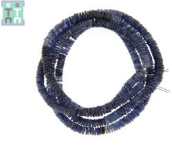  Safir Albastru Margele Pietre Semipretioase Disc Fatetat 1-1, 8 x 5-6 mm
