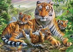 Schmidt Spiele - Puzzle Adrian Chesterman: Tigri și căței - 1 000 piese Puzzle