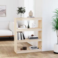 vidaXL Bibliotecă/Separator cameră, 80x30x103, 5 cm, lemn masiv de pin (808188) Biblioteca