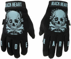 Black Heart Mănuși BLACK HEART - Moto W-TEC Web Skull - NEGRU - 029-0012-BLK