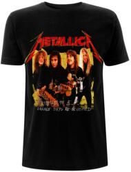 ROCK OFF Tricou bărbătesc Metallica - Garage Photo - Yellow Black - RTMTLTSBGAR