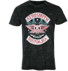ROCK OFF Tricou bărbați Aerosmith - Boston Pride - Snow Wash - ROCK OFF - AEROSWASH01MB