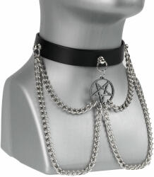 Leather & Steel Fashion Colier Pentagramă - LSF9 16