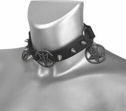 Leather & Steel Fashion Guler Triplu Pentagram Sacrifice Curea pentru cizme - LSF3 09