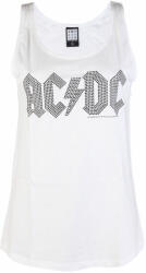 AMPLIFIED Maieu femei AC / DC - CLASSIC LOGO WHITE - AMPLIFIED - AV663ALB