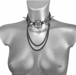 Leather & Steel Fashion Curea multifuncțională pentru gât și ghete Triple Chain Pentagram - LSF3 18