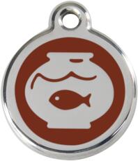 Red Dingo Rozsdamentes akvárium mintás acél biléta barna