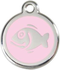 Red Dingo Rozsdamentes hal mintás acél biléta rózsaszín