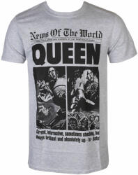 ROCK OFF Tricou bărbătesc Queen - News Of The World 40th Front Page - ROCK OFF - QUTS25MG