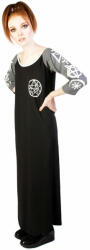 Disturbia Clothing rochie pantofi cu toc Suspiciunea - Necronomicon - Negru / Gri - DIS782