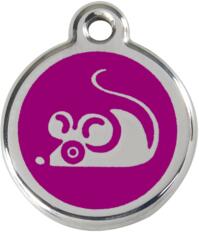 Red Dingo Rozsdamentes egér mintás acél biléta lila