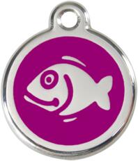 Red Dingo Rozsdamentes hal mintás acél biléta lila