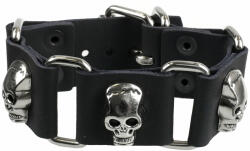 Leather & Steel Fashion Brăţară Craniu - LSF1 34