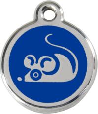 Red Dingo Rozsdamentes egér mintás acél biléta sötétkék