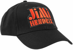ROCK OFF Șapcă Jimi Hendrix - Logo Tipar Portocaliu - NEGRU - ROCK OFF - JHXCAP01OB