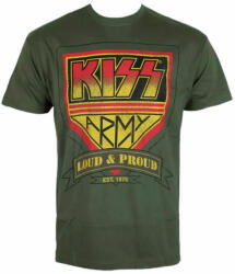 HYBRIS tricou stil metal bărbați Kiss - ARMY Distressed Logo - HYBRIS - ER-1-KISS009-H71-7-DG