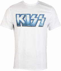 AMPLIFIED tricou stil metal bărbați Kiss - METAL DISTRESSED LOGO - AMPLIFIED - av210KMD wht