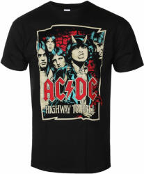 ROCK OFF Tricou pentru bărbați AC/DC Highway To Hell - Sketch - Negru - ROCK OFF - ACDCTS77MB