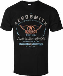 ROCK OFF Tricou bărbați Aerosmith - Back In The Saddle - NEGRU - ROCK OFF - AEROTS03MB