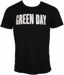 ROCK OFF tricou stil metal bărbați Green Day - Logo & Grenade Applique Slub - ROCK OFF - GDAPSLUB01MB
