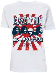 NNM Tricou bărbați Led Zeppelin - Japanese Burst - alb - RTLZETSWJAP