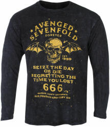 ROCK OFF Tricou bărbați cu mânecă lungă Avenged Sevenfold - Sieze The Day - NEGRU - ROCK OFF - ASLST41MDD