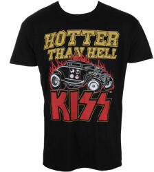 HYBRIS tricou stil metal bărbați Kiss - Hotter Than Hell - HYBRIS - ER-1-KISS008-H69-5-BK