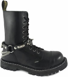Leather & Steel Fashion Guler în jurul gâtul (pantof ham) Pentagram Clasic Piramidele Cizmă Curea - LSF3 12