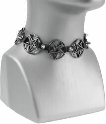 Leather & Steel Fashion Colier / choker Pentagramă - LSF9 35