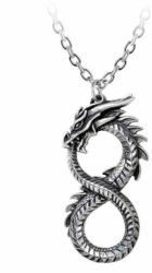 Alchemy Gothic Colier cu pandantiv ALCHEMY GOTHIC - Infinity Dragon - Pewter - P916