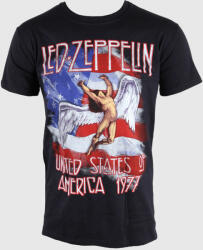 NNM tricou pentru bărbați Led Zeppelin- Stele N Dungi - Negru - RTLZETSBSTA