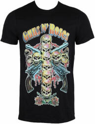 ROCK OFF tricou stil metal bărbați Guns N' Roses - Skull Cross 80's - ROCK OFF - GNRTS20MB