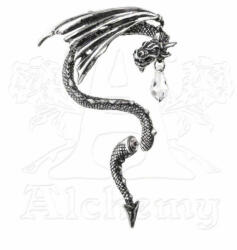 Alchemy Gothic cercel ALCHEMY GOTHIC - Cristal Dragon Ureche Înfășurați - E330