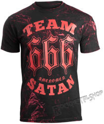 AMENOMEN Tricou bărbătesc AMENOMEN -TEAM SATAN - OMEN082KM AL LPRINT RED