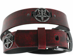 Leather & Steel Fashion Curea Pentagram Cross - red - LSF2 20