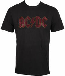 AMPLIFIED tricou stil metal bărbați AC-DC - CLASSIC LOGO CHARCOAL RED - AMPLIFIED - AV210ACS